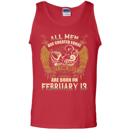 Aquarius T-shirt The Best Are Born On February 13 Red