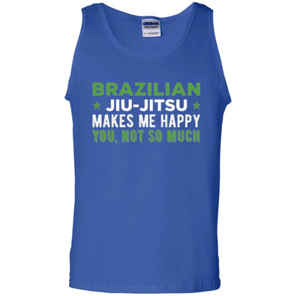 Brazilian Jiu Jitsu T-shirt Brazilian Jiu Jitsu Makes Me Happy Royal