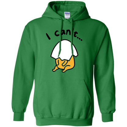 Film T-shirt Gudetama Lazy Egg I Can't Irish Green