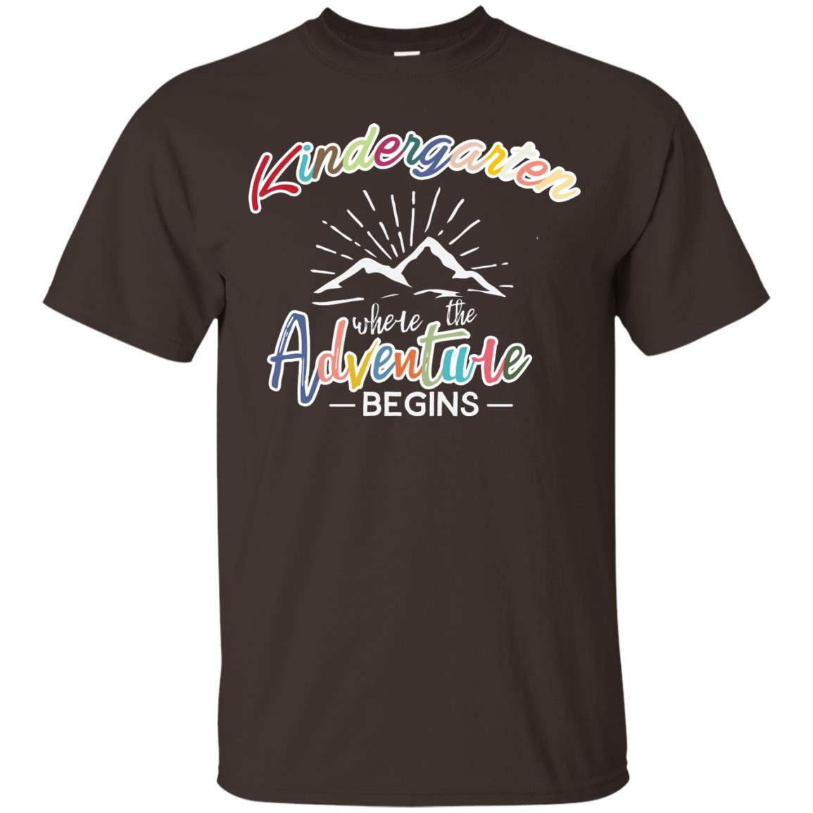 Kindergarten Where The Adventure Begins Shirt Dark Chocolate