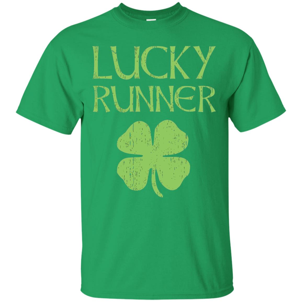 Irish Running Lucky Runners St. Patrick_s Day T-shirt Irish Green