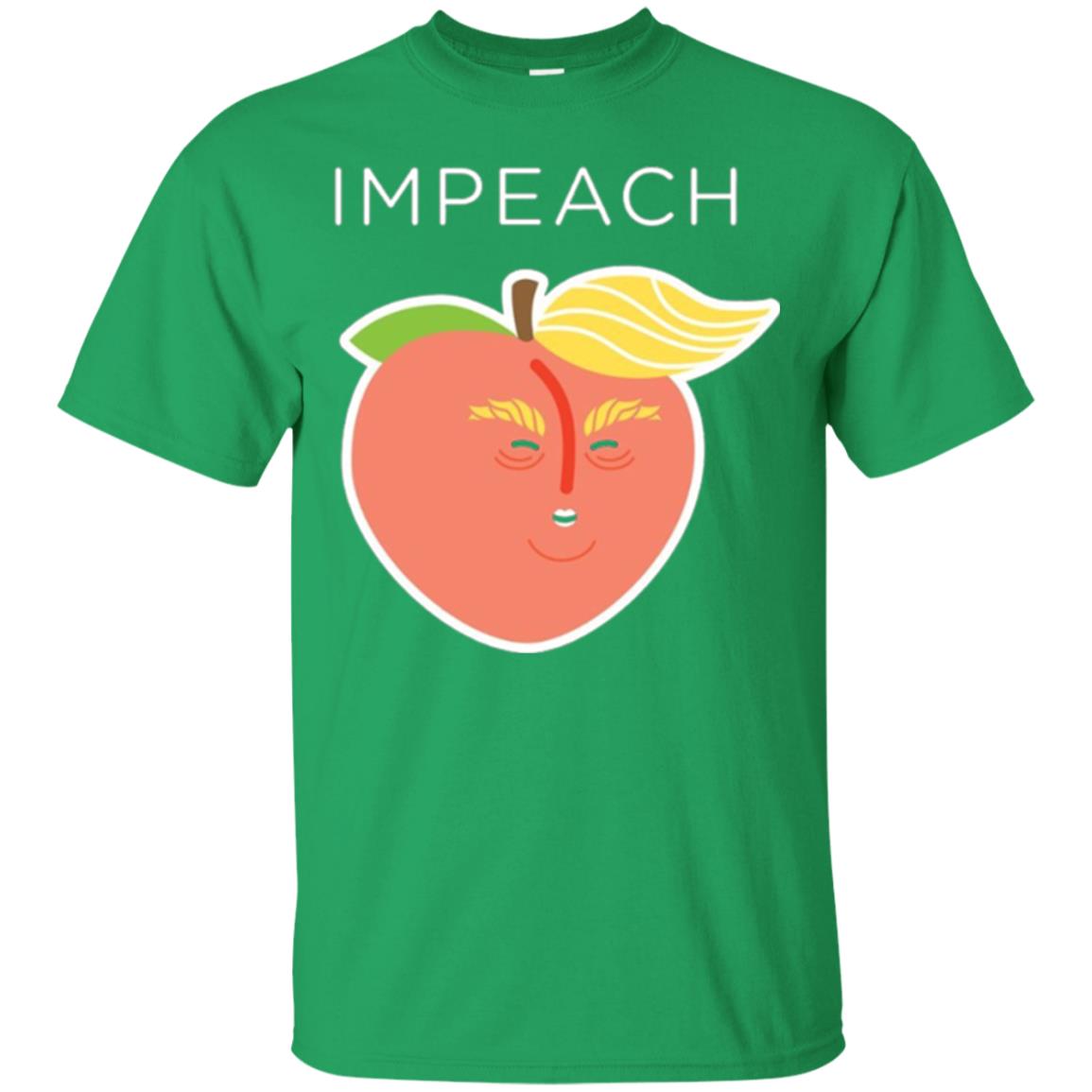 Anti Trump Peach Emoji T-shirt Impeach Donald Irish Green