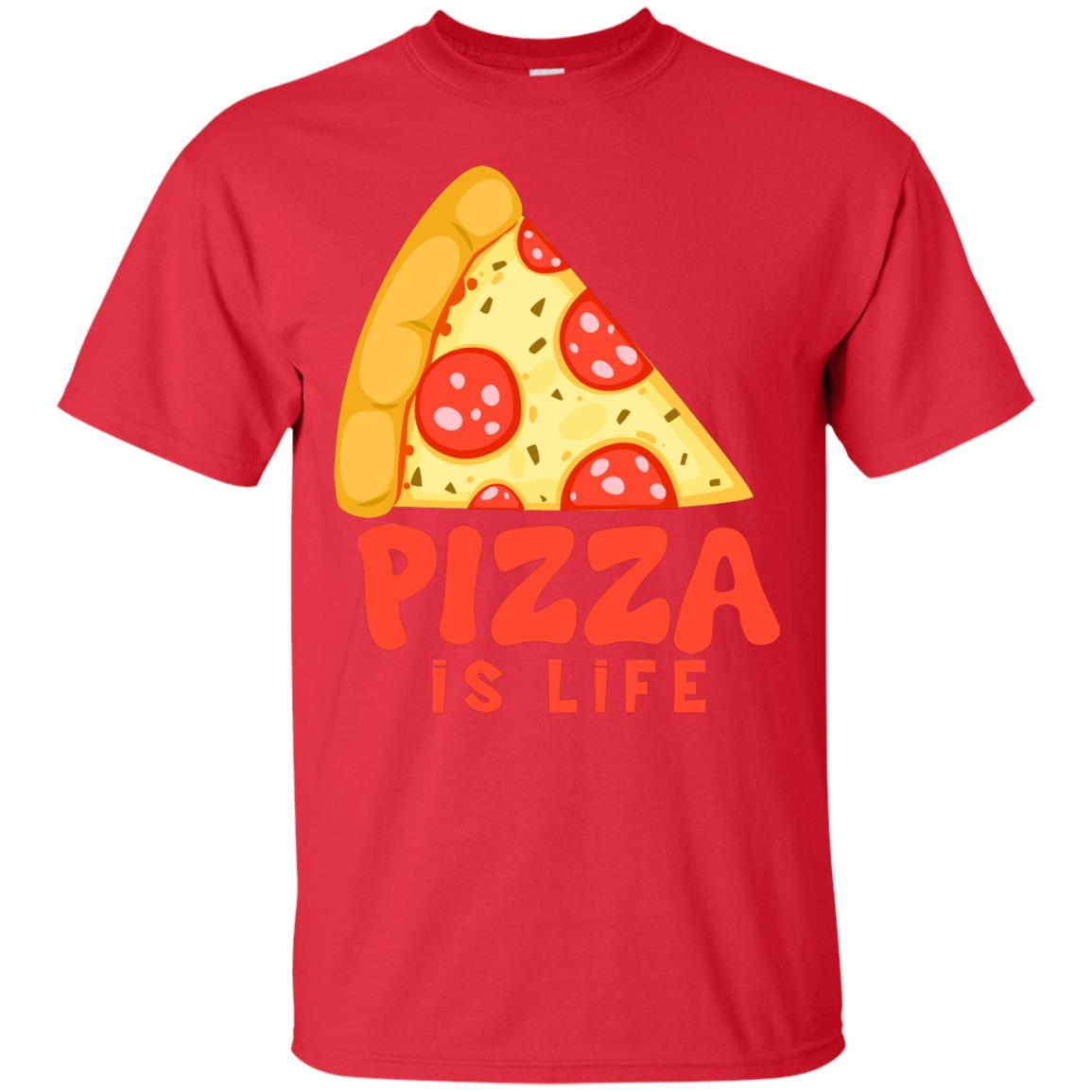 Pizza Is Life Shirt For Pizza Lovers Red