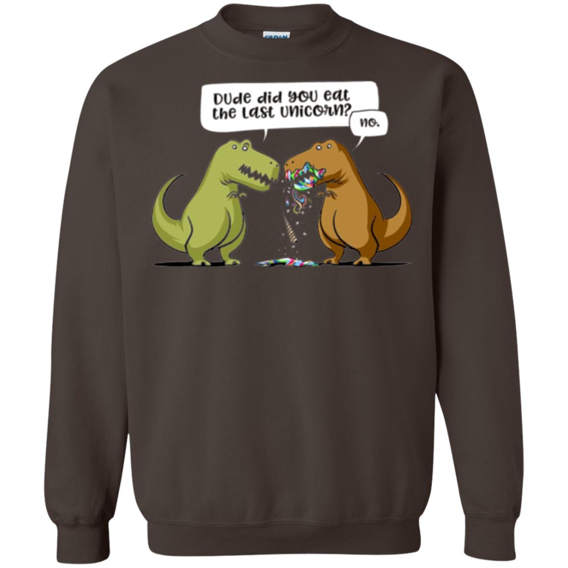 Dinosaur T-shirt Dude Did You Eat The Last Unicorn Dark Chocolate