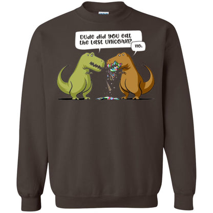 Dinosaur T-shirt Dude Did You Eat The Last Unicorn Dark Chocolate