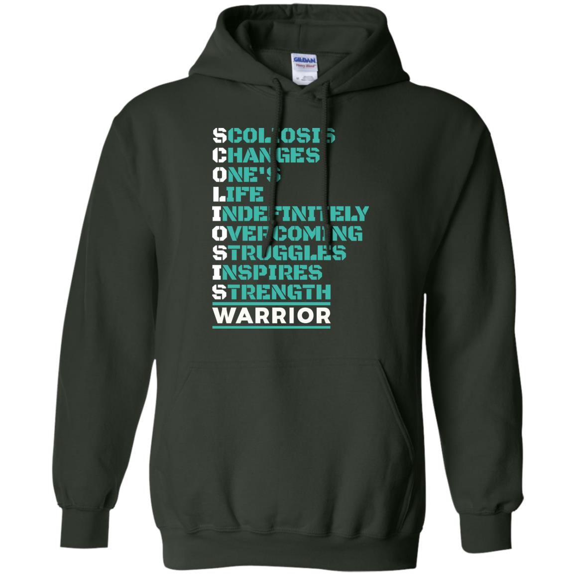 Changes One_s Life Indefinitely Overcoming Struggles Inspires Strength Coliosis Warrior Forest Green