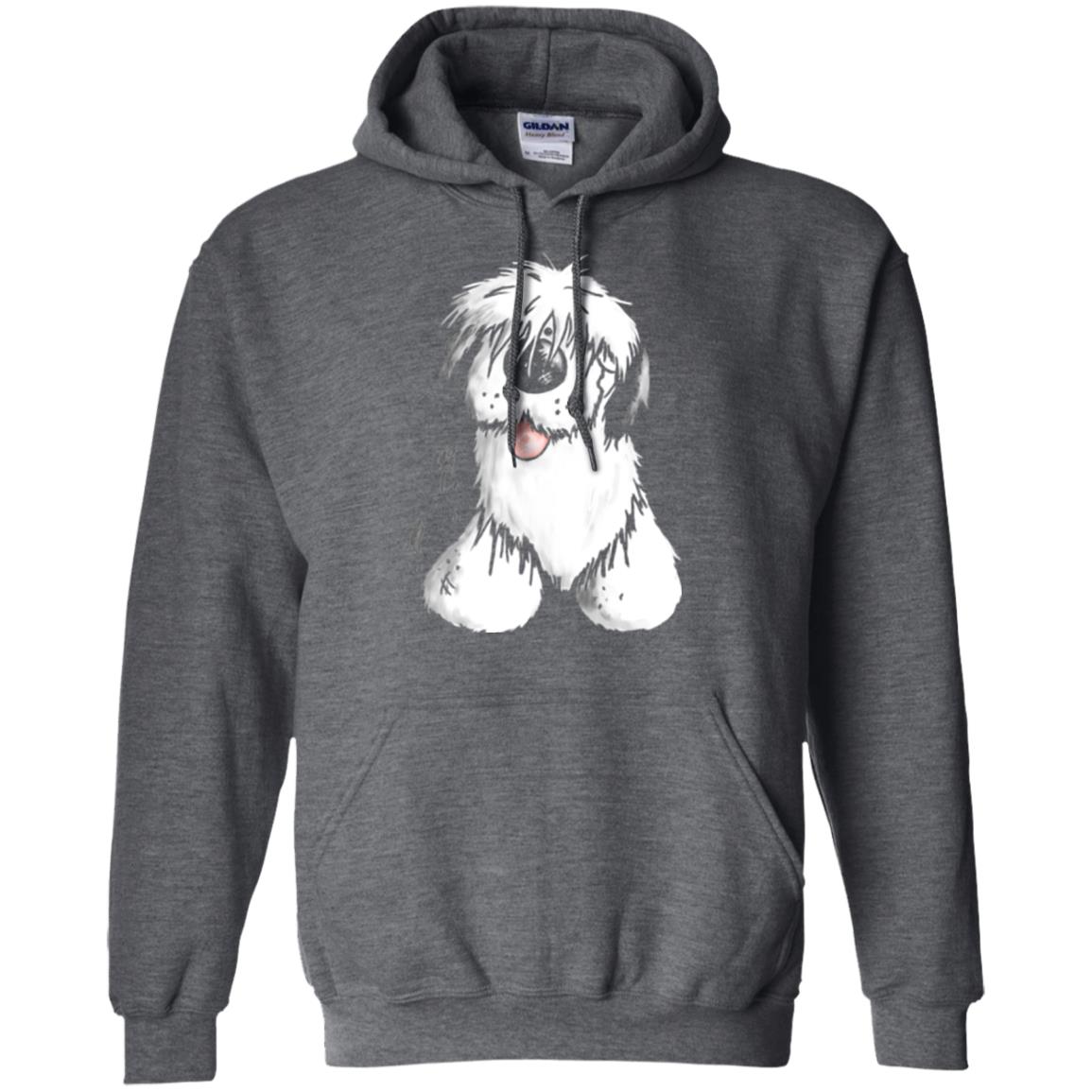 Dog Lover T-shirt Happy Old English Sheepdog Dark Heather