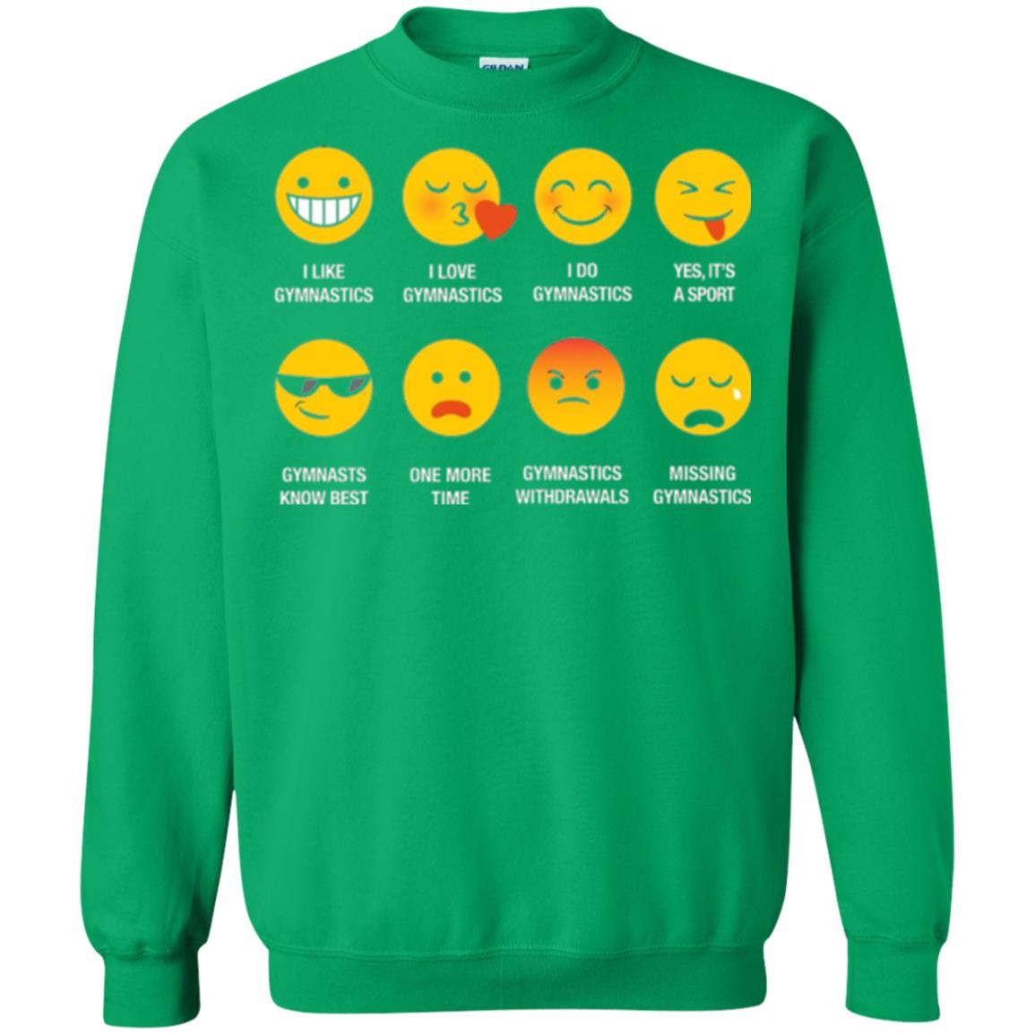 Gymnastic Lovers T-shirt Emoji Irish Green