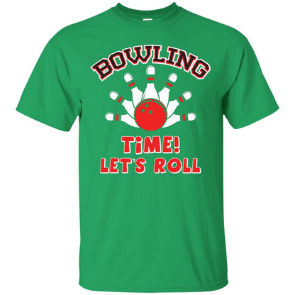 Bowling Lover T-shirt Time Let’s Roll Irish Green