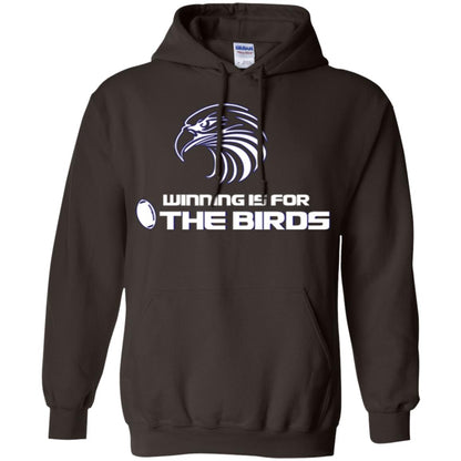 Football T-shirt Winning Is For The Birds Dark Chocolate