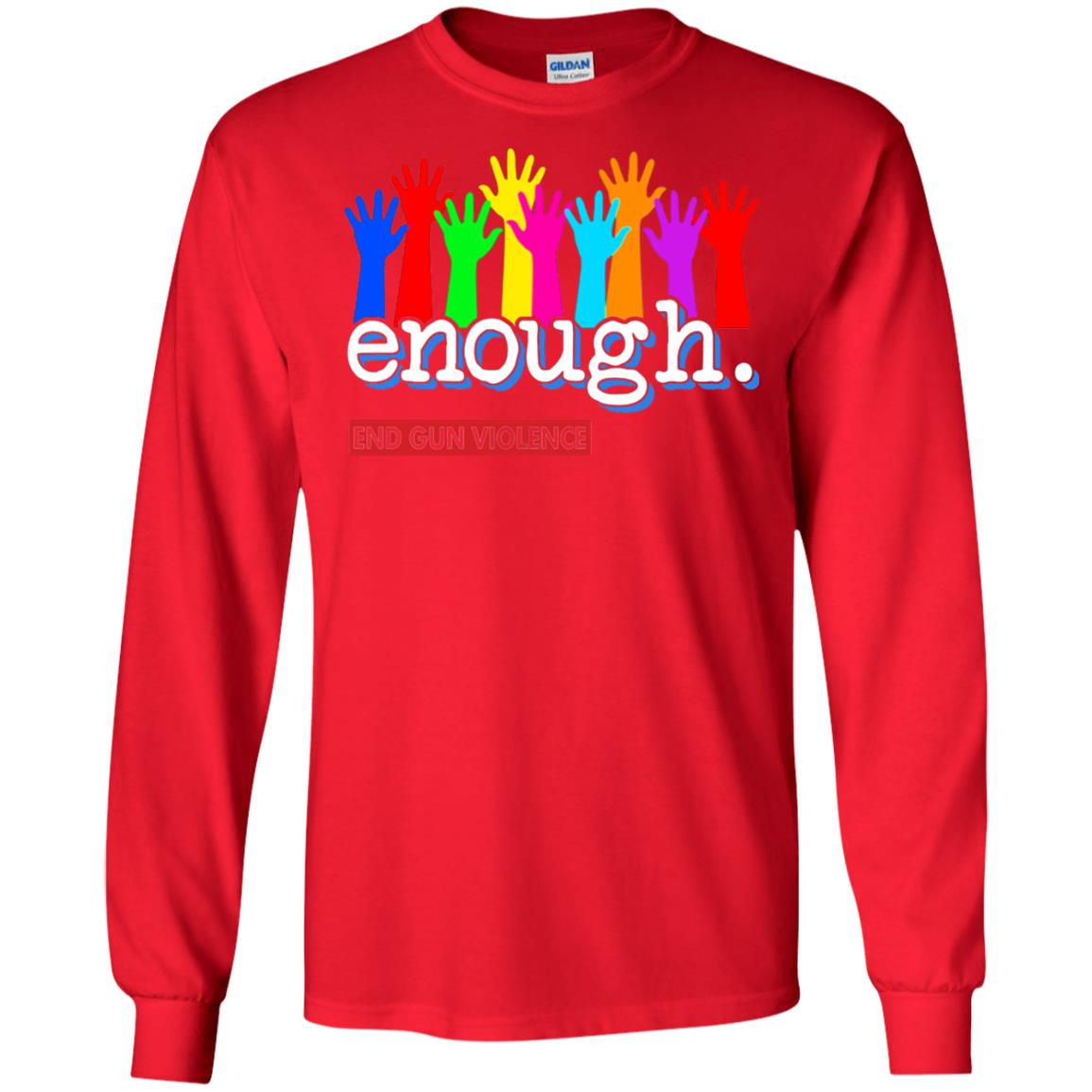 End Gun Violence Enough Gun Control T-shirt Red