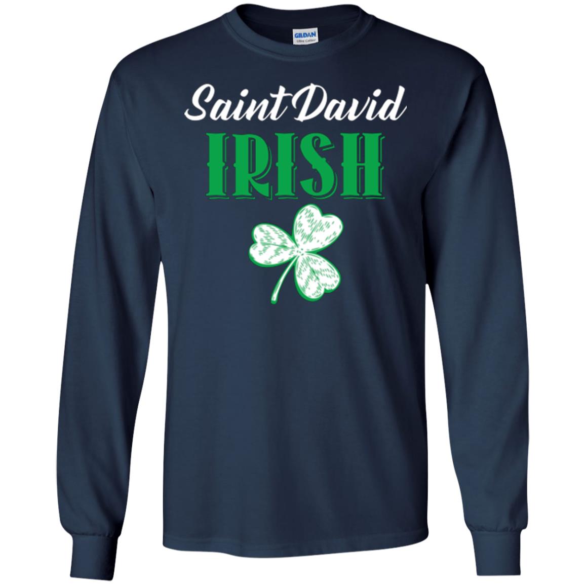 Saint Patrick's Day T-shirt Saint David Irish Navy