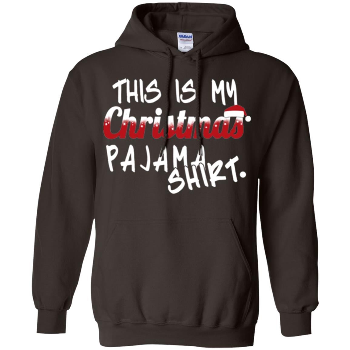 Christmas T-shirt This Is My Christmas Pajama Shirt Dark Chocolate