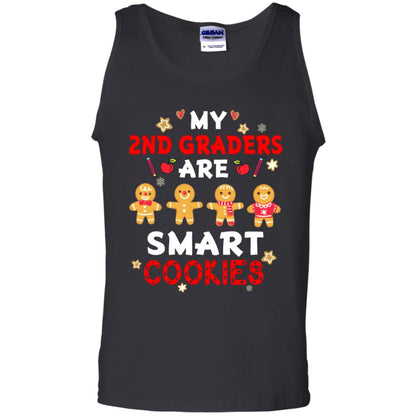 My 2nd Graders Are Smart Cookies X-mas Gift Shirt For Second Gradeteachers Black