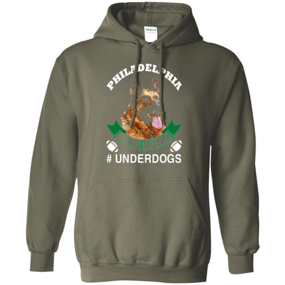 Football Lover T-shirt Philadelphia Bird Gang Underdogs 2018 Military Green
