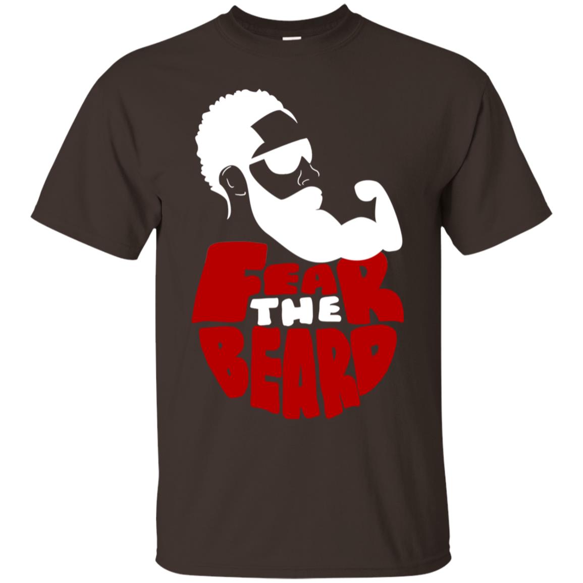 Fear The Beard No Shave November Gift Shirt For Mens Dark Chocolate