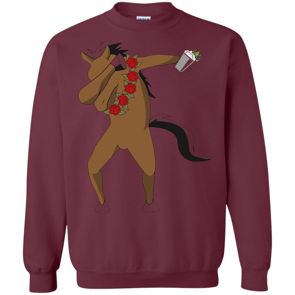 Derby Party 2018 Funny Dabbing Horse Shirt Maroon