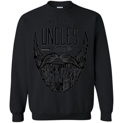 Funny Uncle T-shirt The Best Uncles Have Beards Black