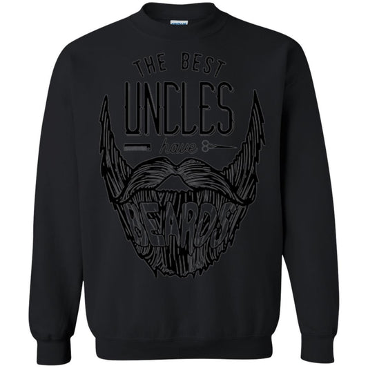 Funny Uncle T-shirt The Best Uncles Have Beards Black