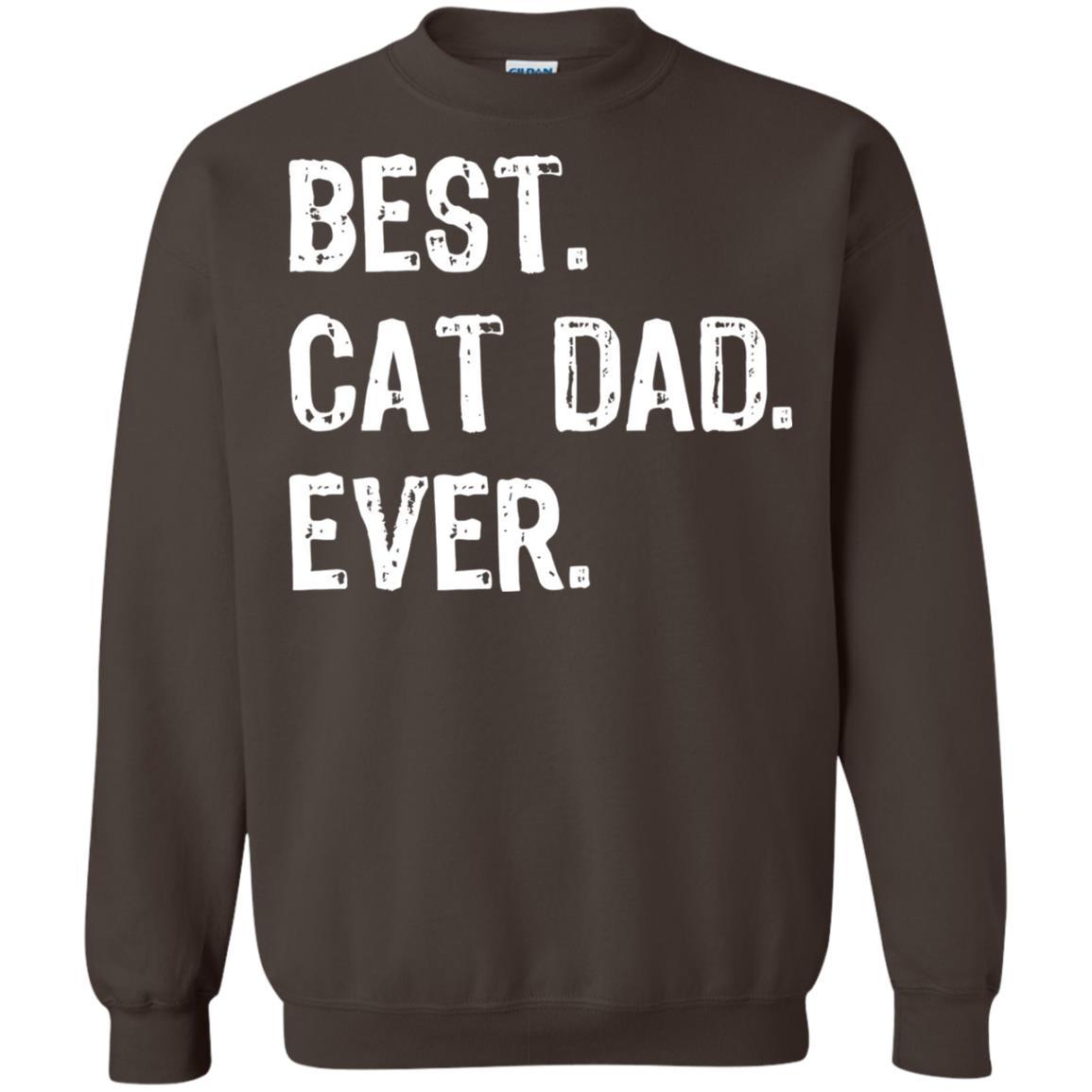 Cat Lover T-shirt Best Cat Dad Ever Dark Chocolate