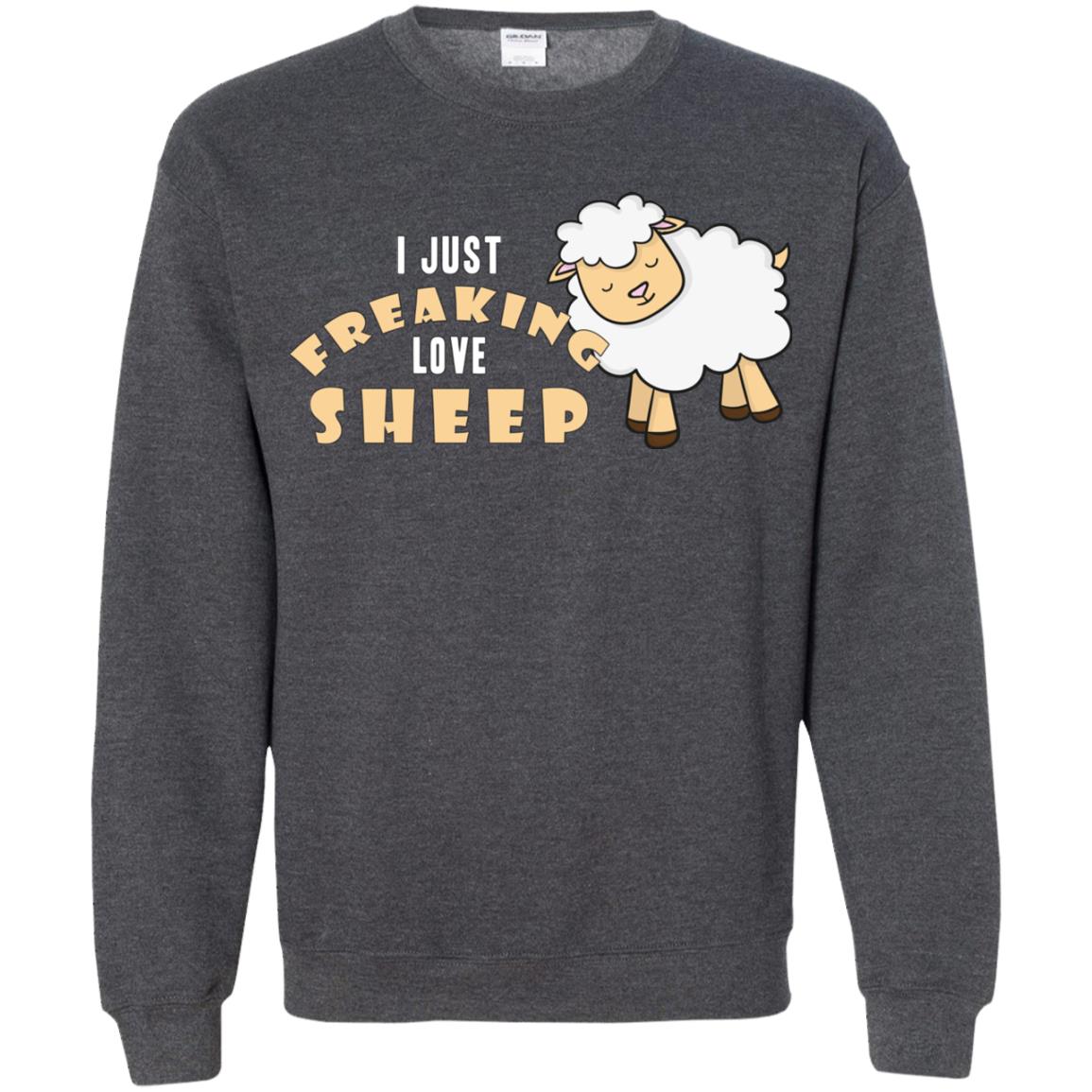 I Just Freaking Love Sheep Shirt Dark Heather