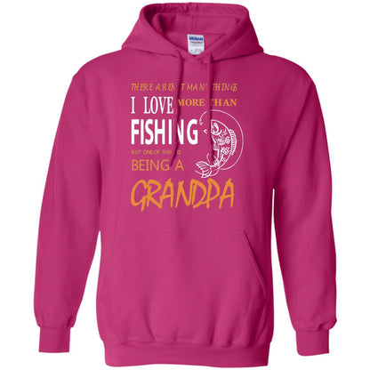 Fishing Buddy Fishing Grandpa T-shirt Love More Than Fishing Heliconia