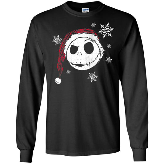 Christmas T-shirt Disney Nightmare Before Christmas Snowflake Black
