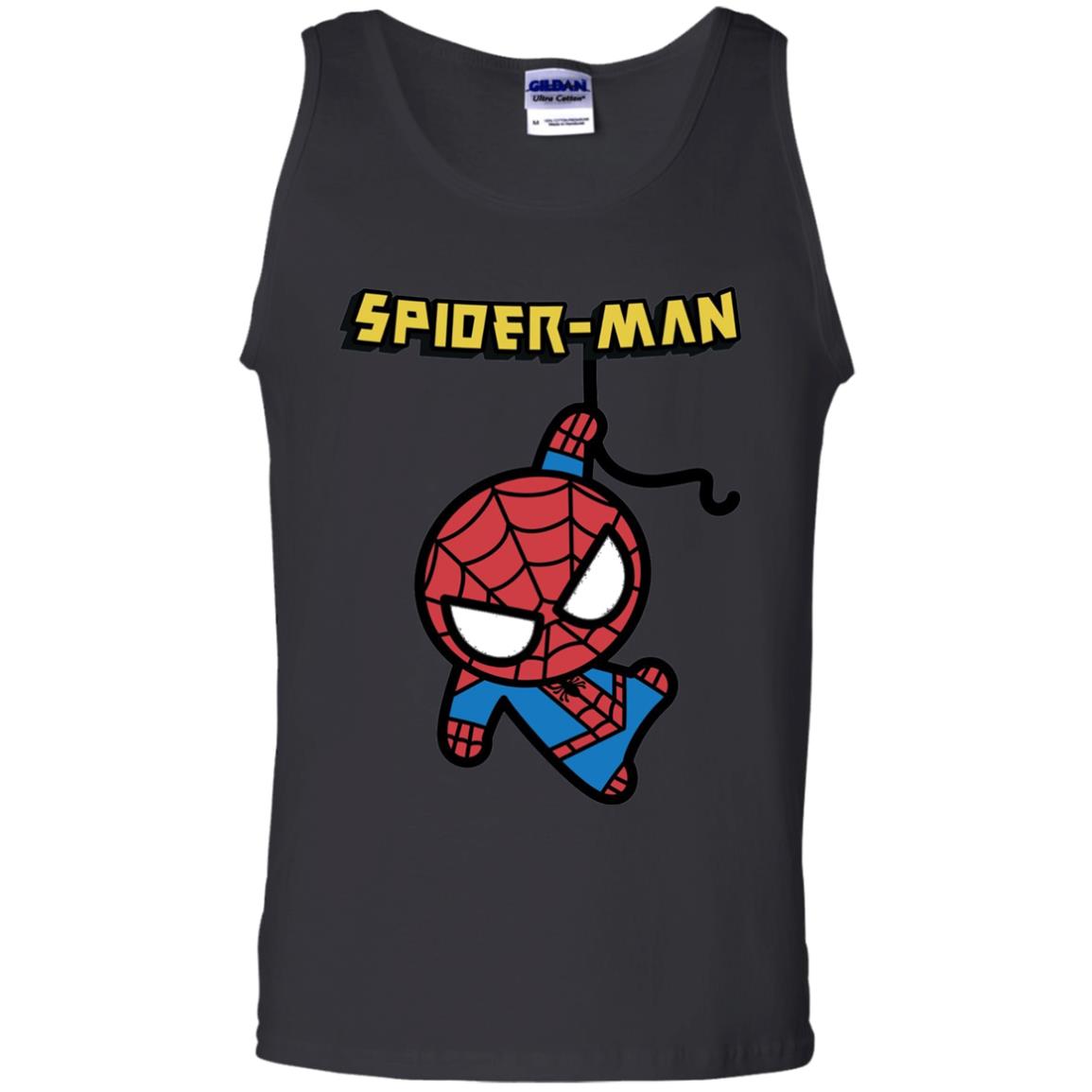 Spider-man Hanging Cute Kawaii Premium T-shirt Black