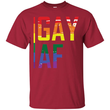 Gay Af Lgbt Pride Month 2018 Shirt Cardinal
