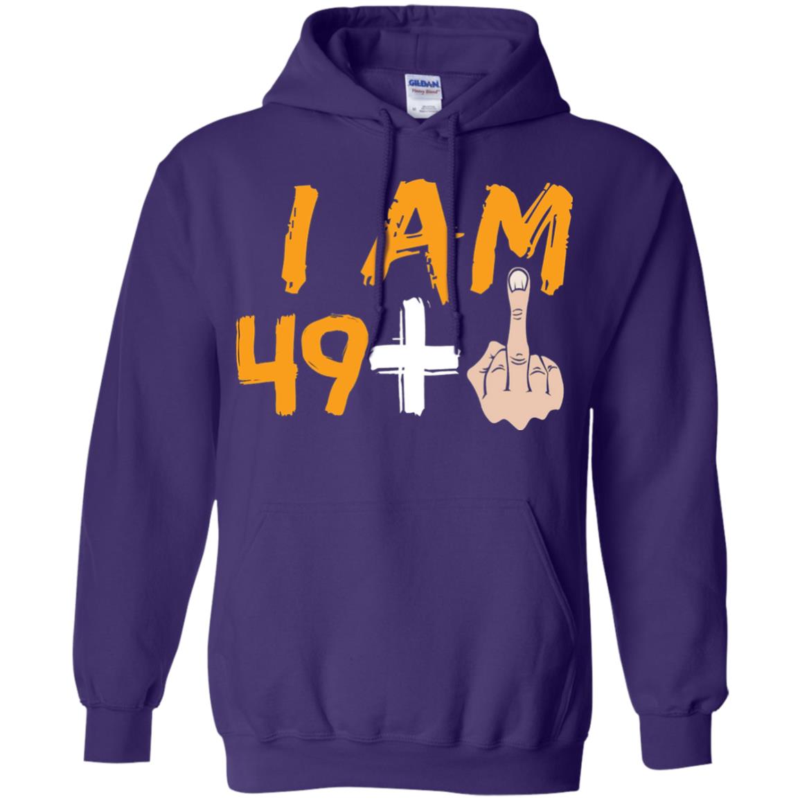 50th Birthday Funny T-shirt I Am 50 Years Old Purple