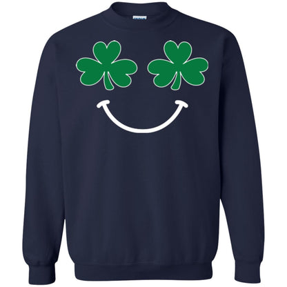Saint Patrick's Day T-shirt Smiling Shamrocks Navy