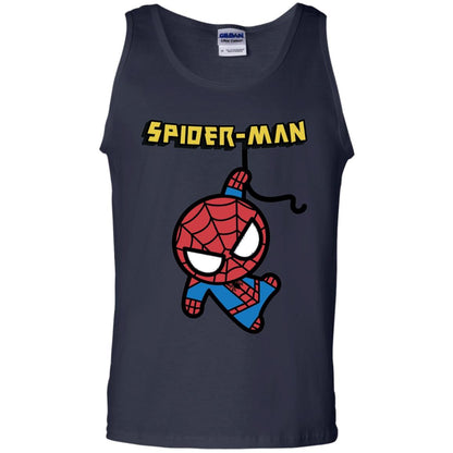 Spider-man Hanging Cute Kawaii Premium T-shirt Navy