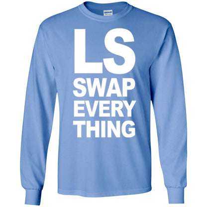 Trucker T-shirt Ls Swap Everything Carolina Blue