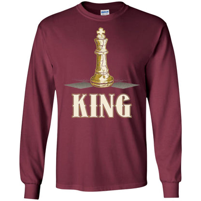 King Chess Piece Chess Player T-shirt Maroon