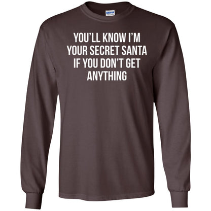 Christmas T-shirt You_ll Know I_m Your Secret Santa Dark Chocolate