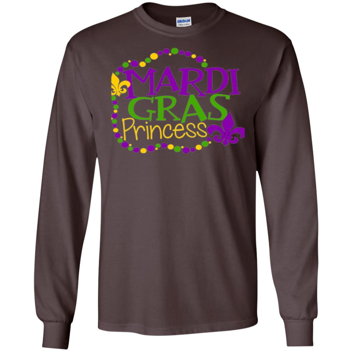 Mardi Gras Princess T-shirt Dark Chocolate