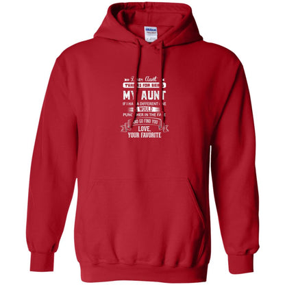 Niece T-shirt Dear Aunt Thanks For Being My Aunt Red