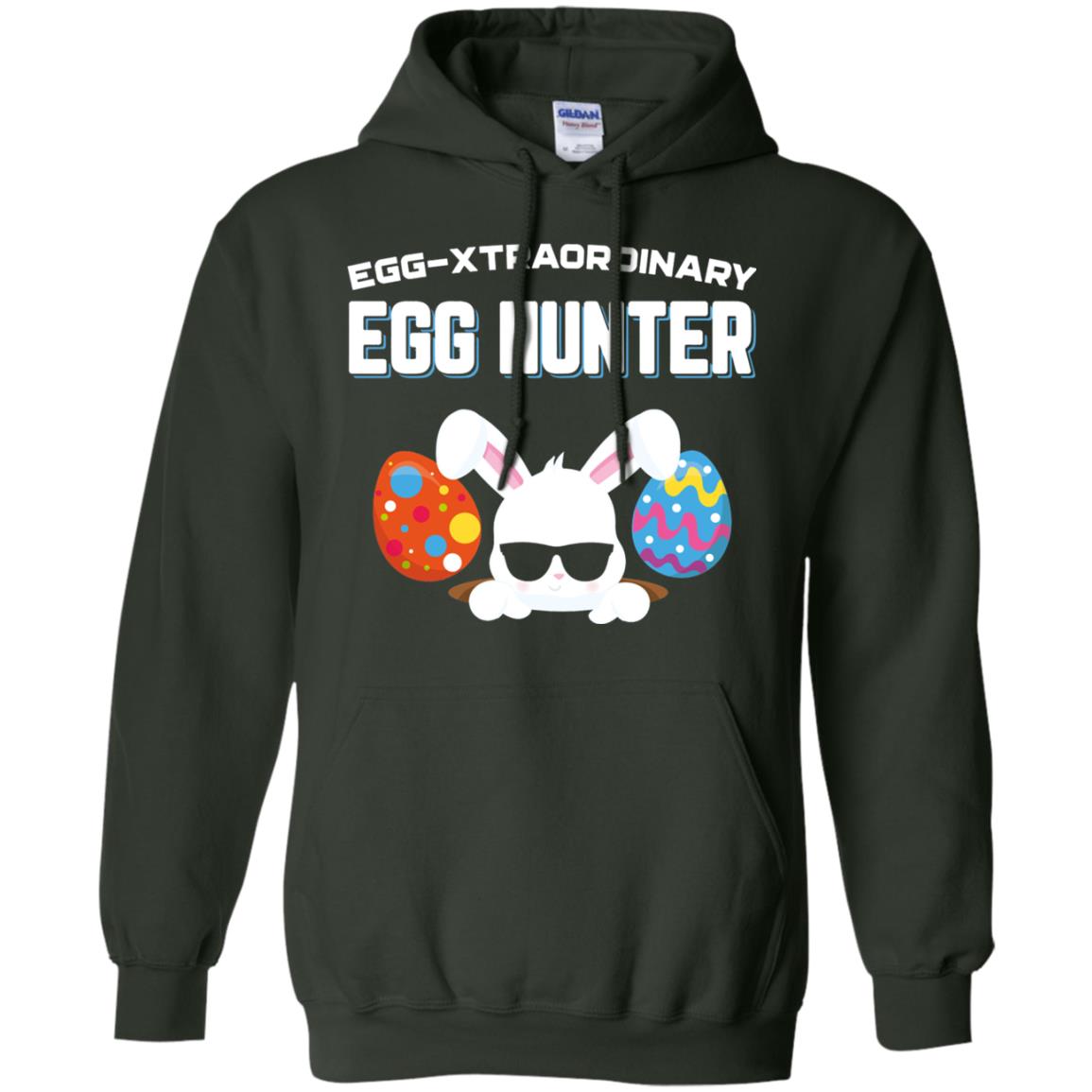 Egg-xtraordinary Egg Hunter Easter Shirt Forest Green