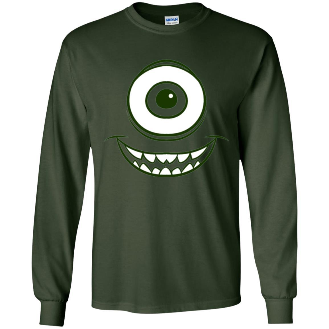 Cartoon T-shirt Mike Wazowski Eye Graphic Forest Green