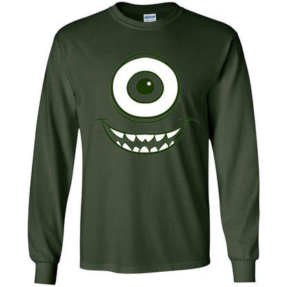 Cartoon T-shirt Mike Wazowski Eye Graphic Forest Green