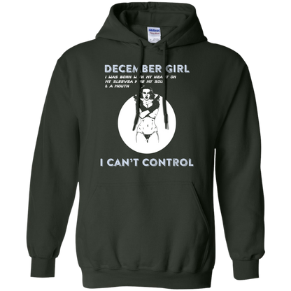 December Girl I Was Born With My Heart T-shirt Forest Green