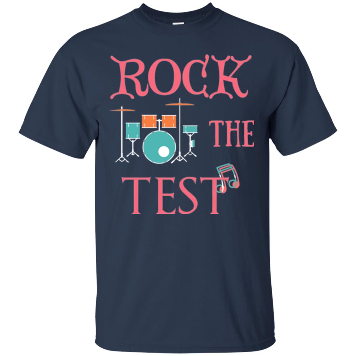 Rock The Test Professor Teacher T-shirt Navy