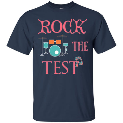 Rock The Test Professor Teacher T-shirt Navy