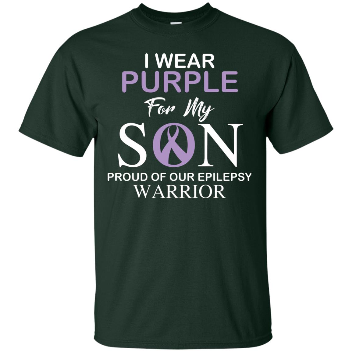 Epilepsy Warrior T-shirt I Wear Purple For My Son Proud Of Our Epilepsy Warrior Forest