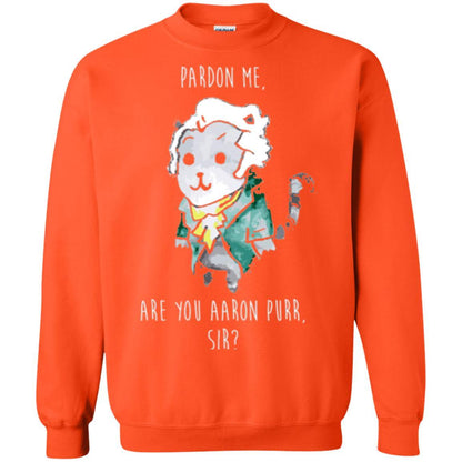 Hamilton Cat T-shirt Pardon Me Are You Aaron Purr Sir Orange