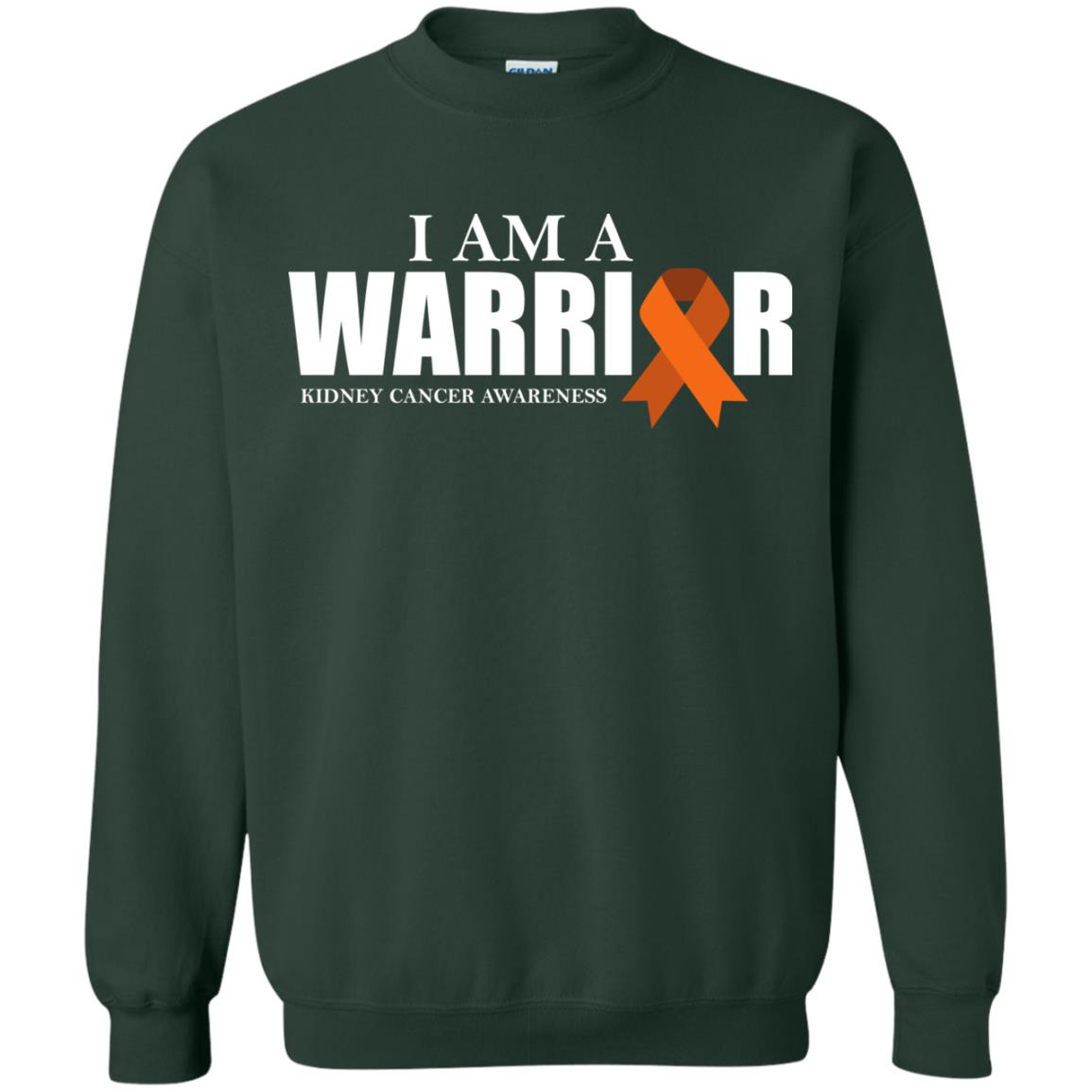 Kidney Cancer Awareness T-shirt I Am A Warrior Kidney Cancer Awareness Forest Green
