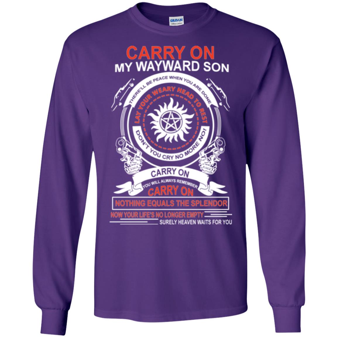 Carry On My Wayward Sonthere Will Be Place When You Are Done Purple
