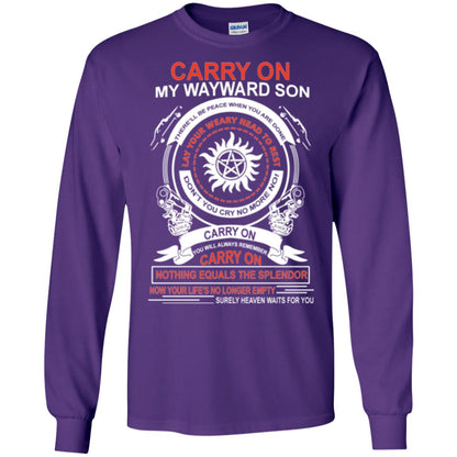 Carry On My Wayward Sonthere Will Be Place When You Are Done Purple