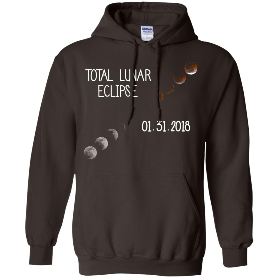 Total Lunar Eclipse 01-31-2018 Celebration Shirt Dark Chocolate
