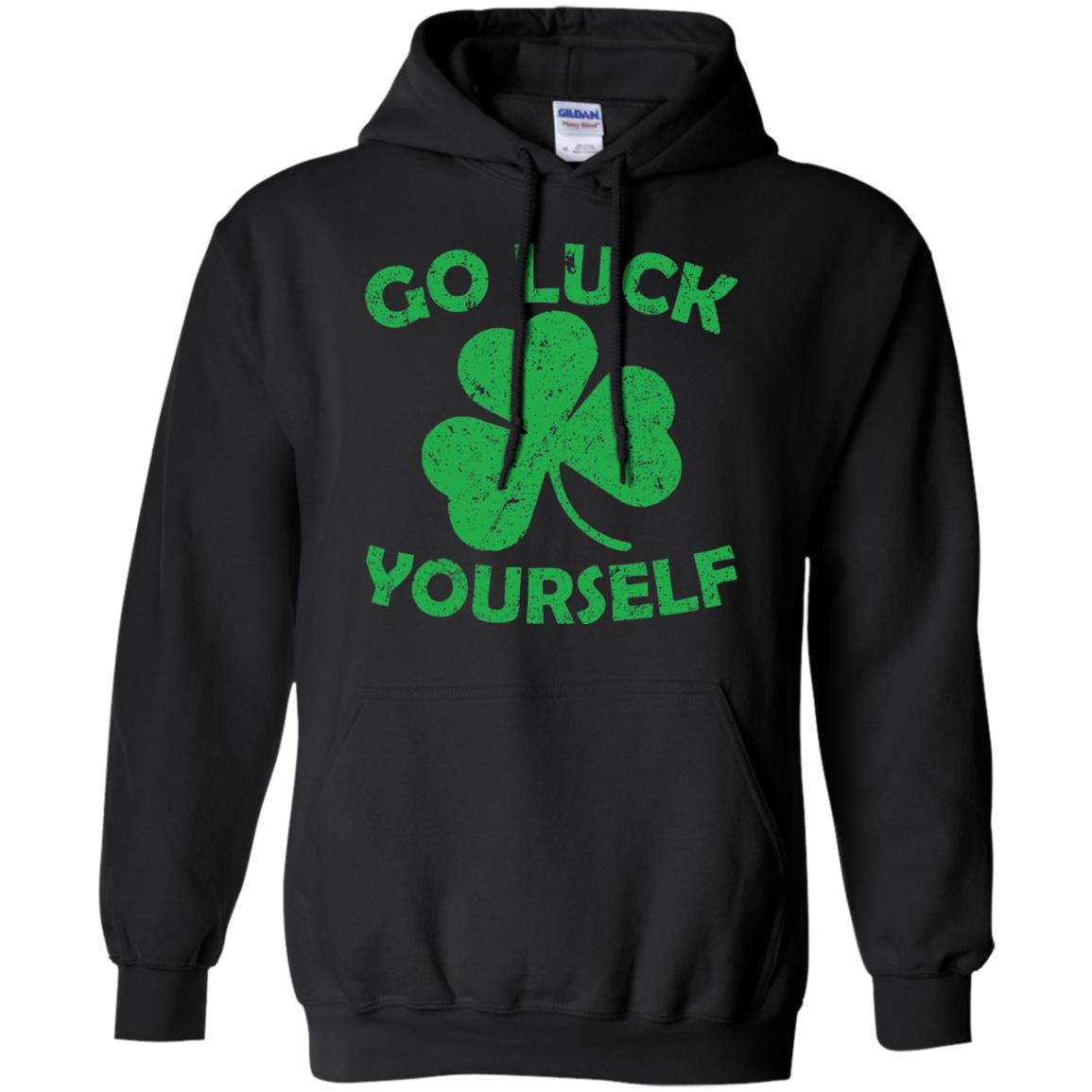 Go Luck Yourself St. Patrick_s Day T-shirt Black